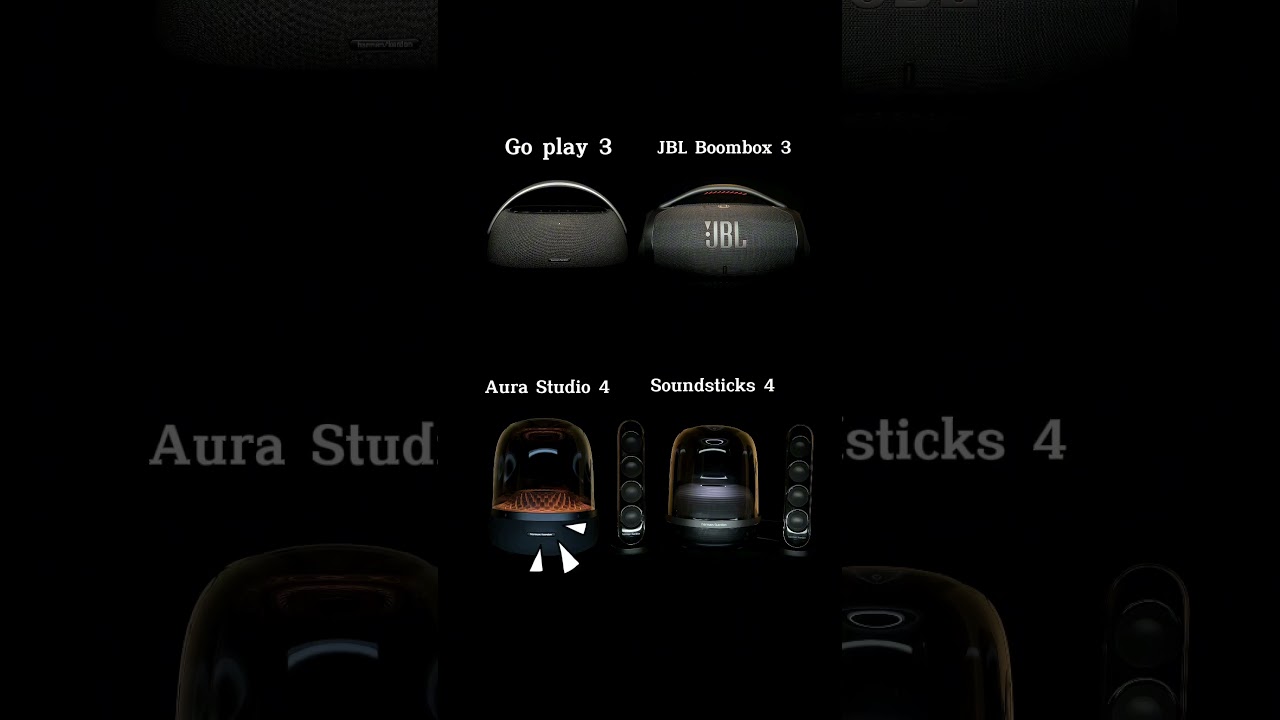 So sánh chất âm Loa bluetooth: Go play 3 - JBL Boombox 3 - Aura Studio 4 - Soundsticks4