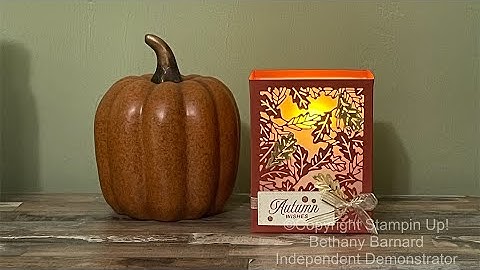 Amber Autumn Fall Lantern 2025 fall/winter Stamp Camp projects #1