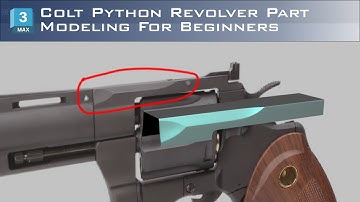 Colt Python gun part modeling | Hanora 3D