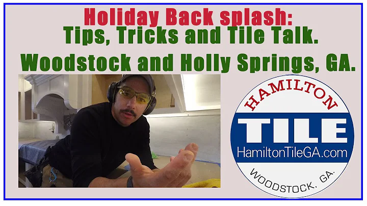 Holly Springs, GA: Tile Back Splash Install.  Tips, Tricks and TILE TALK!
