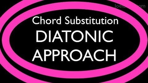 DIATONIC APPROACH | Chord Substitution  |  Reharmonization