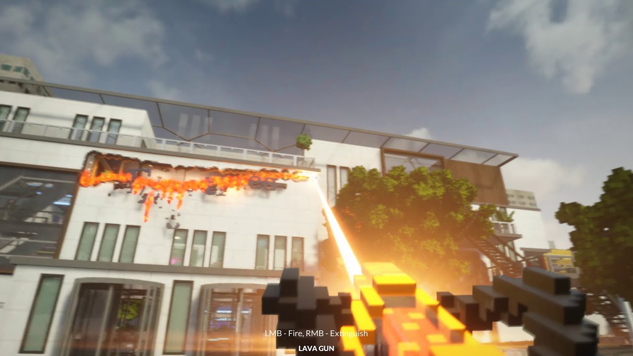 28 Minutes of Teardown Sandbox Gameplay with Lava Gun mod (No