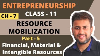 Resource Mobilization | Class 11 | Entrepreneurship | Chapter 7 | Part 5 | Type of Resources