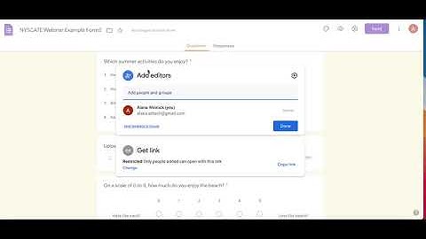 Google Forms: Add Editor/Collaborator