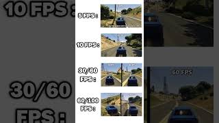GTA V 5 FPS VS 10 FPS VS 30 FPS VS 60 FPS VS 100 FPS #pcbuild #pc #pcgaming #gamingpc #gpu #graphics
