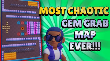 MOST CHAOTIC GEM GRAB MAP EVER!!! | Map Maker Fun Maps! | Brawl Stars
