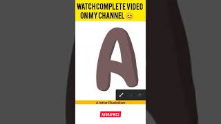 Easy A Letter Illustration In Infinite Design