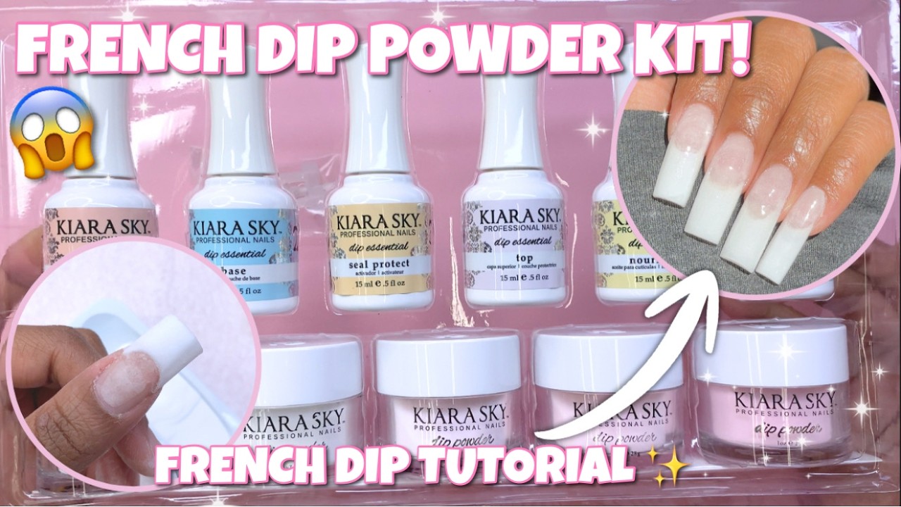 DOING FRENCH DIP POWDER NAILS IN 2026! 😬 KIARA SKY BEGINNER DIP