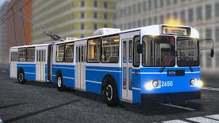 Троллейбус с гармошкой! Обновлённый ЗиУ-6205 в Trolleybus FS!