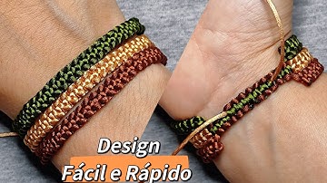 Pulseira Macrame - Fácil e Rápida - Tutorial Passo a Passo Completo ✨