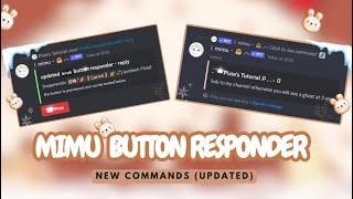 Mimu Button Responder Tutorial  | New Feature | Discord Tutorial