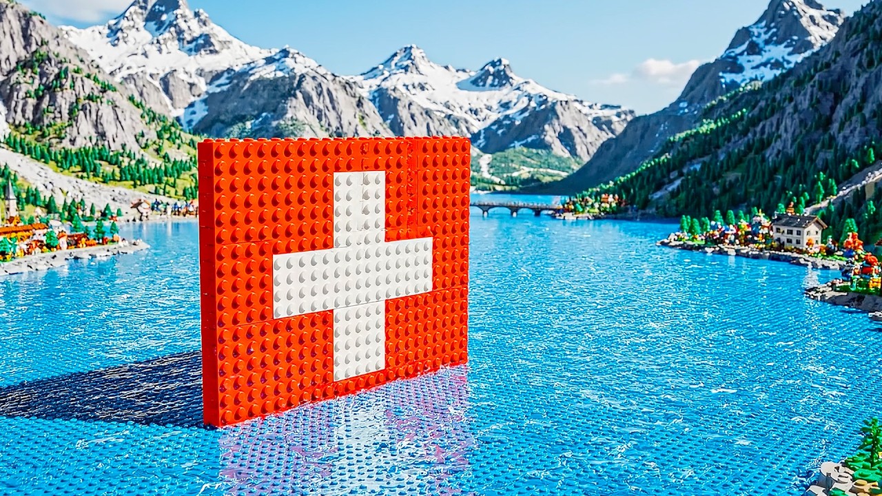 Satisfying LEGO Build ASMR: 60 World Flags Transform into Iconic Landmarks 🧱🌍