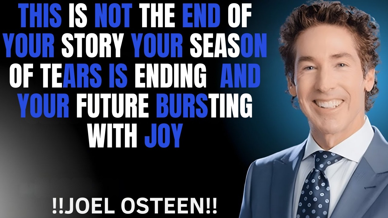 This is not the end of your story your season of tears is ending  and your future bursting with joy