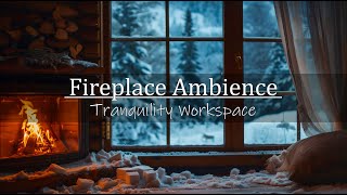 Fireplace Ambience 🔥📚[4 Hours] for studying