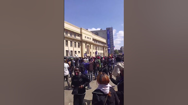 Nairobi CBD Boils: Kimathi Street Packed Ahead of Saa Nane! Statehouse Here We Come! #nanenanemarch