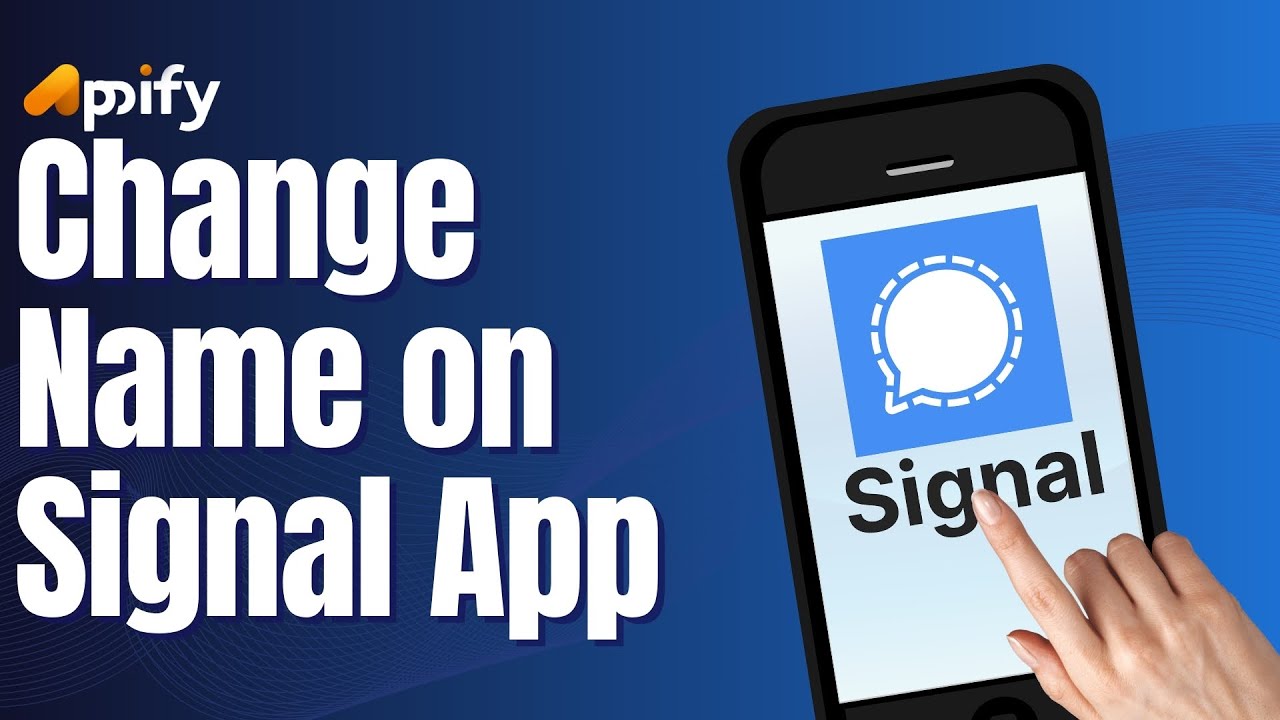 How to Change Name on Signal App (2024) - YouTube