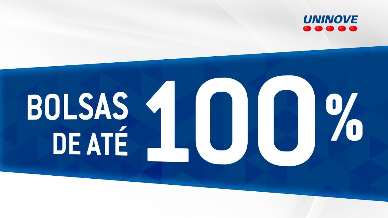 Bolsa De Estudo De 100 Processo Seletivo Uninove Youtube