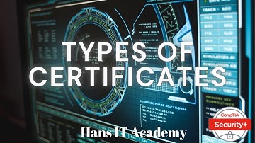 Types of digital certificates - CompTIA Security+ SY0 601 Domain 3.49