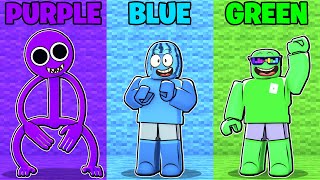 ONLY USE ONE COLOR in ROBLOX Hide & Seek (RAINBOW FRIENDS, Garten of BanBan, and Brookhaven RP)