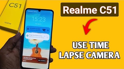 How to use time lapse camera option in realme C51 | Realme C51 time lapse camera settings