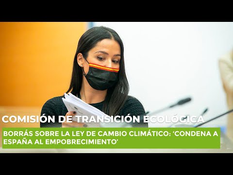 Borrás sobre la Ley de Cambio Climático: ‘Condena a España al empobrecimiento’