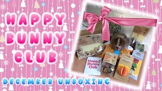 Happy Bunny Club December 2016 Unboxing | Guinea Pig Subscription