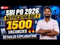 SBI PO 2026 NOTIFICATION OUT | TOTAL 1500 VACANCIES | WHAT ARE THE NEW CHANGES | AGE,SYLLABUS,PATTE