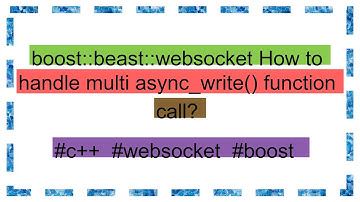 boost::beast::websocket How to handle multi async_write() function call?