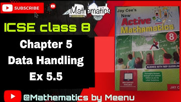 Active Mathematics class 8, Chapter 5,Data Handling,Ex 5.5