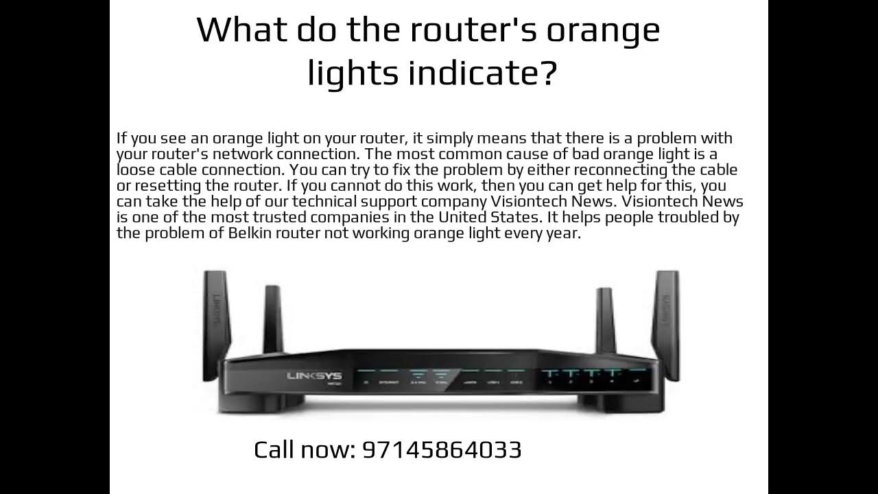 How to fix the Belkin router not working orange light? YouTube
