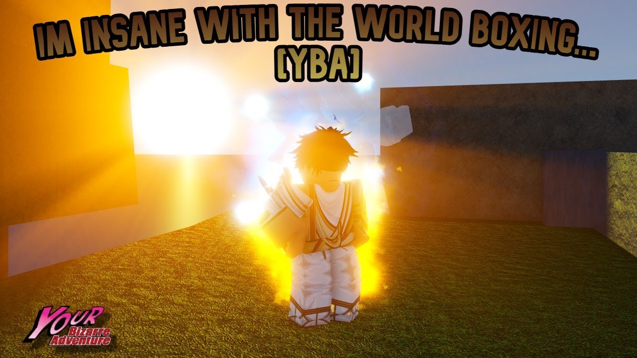 [YBA] Im INSANE with The World Boxing... - YouTube