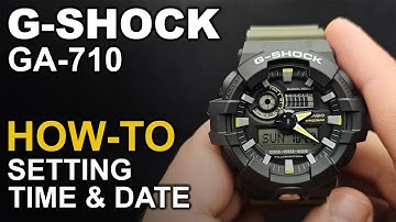 Gshock GA-710 - Seting time and date - Module 5522