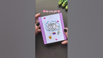 DIY cute gift💝#shorts #art #craft #bff #gift #love #asmr #barbie #kids #fun #birthday #youtubeshorts