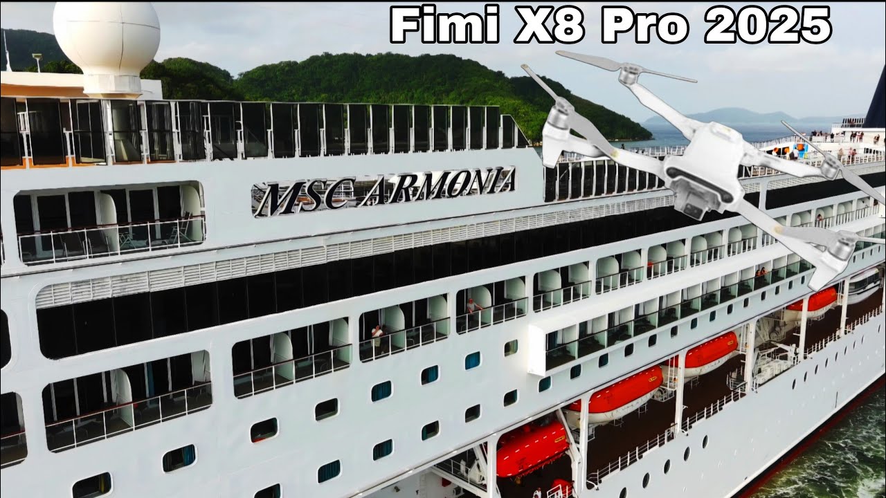 MSC ARMONIA entrando no Porto de Santos 13/02/2025. Drone Fimi x8 pro 2025.