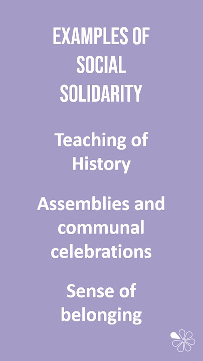 Social Solidarity | 60 Second Sociology (GCSE Education)