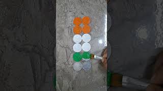 #Trending Tricolour Coins Art Indian Flag Painting ideas🇮🇳🇮🇳😱😱#Jay Hind#youtube shorts#Viral Videos#