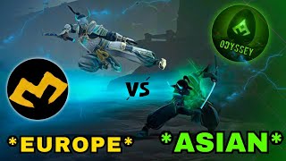 Mokorelsare vs Odyssey Finally !😈 EU vs AS *Aggressive* Battles ⚔️ || Shadow Fight 4 Arena
