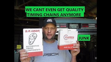 cloyes timing chain sets are total JUNK! bet you installed it anyways fool! sbc 350 build