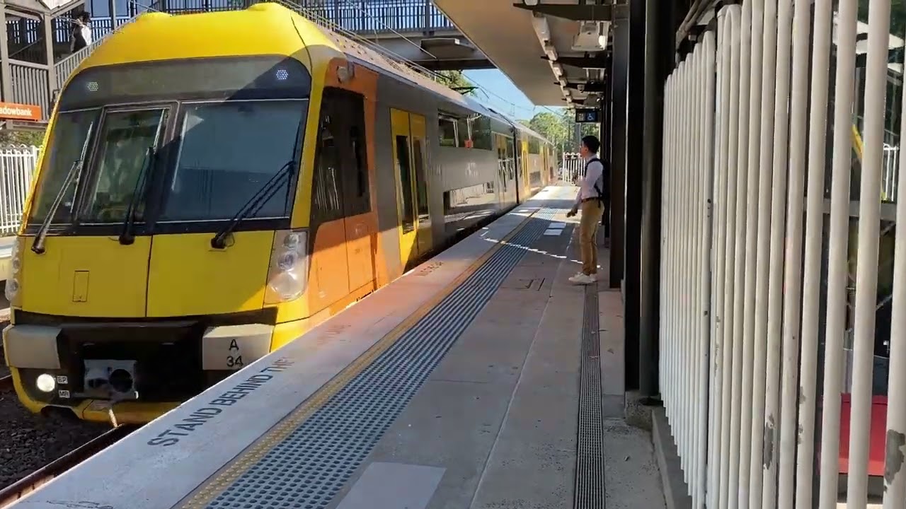 You see a Tangara coming up on the North Shore line and a Waratah going to Auburn maintenance ￼￼