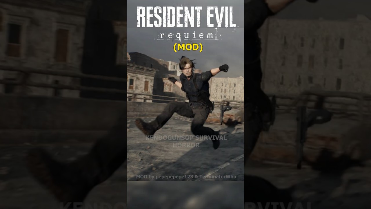 Leon Doesn't Need a Bike - RESIDENT EVIL REQUIEM Leon MOD #ResidentEvil #ResidentEvilRequiem