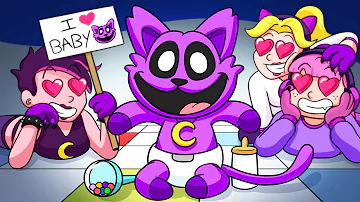 BABY CATNAP GETS A FANCLUB?! (Cartoon Animation)