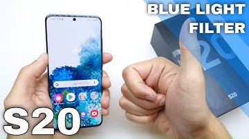 How to Activate Blue Light Filter in Samsung Galaxy S20