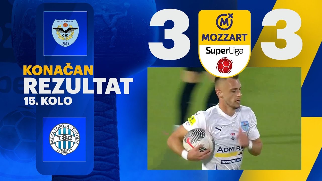 Mozzart Bet Super liga 2024/25 - 15.Kolo: ŽELEZNIČAR – TSC 3:3 (0:3)