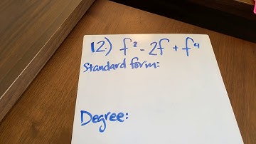 Algebra 1 Classifying Polynomials