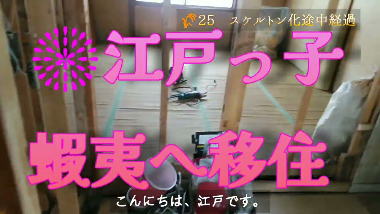 🌾25　スケルトン化途中経過【北海道移住・DIY】