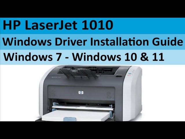 ازاي تعرف طابعة Hp Laserjet 1010 - YouTube