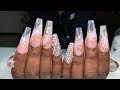 Watch Me Do A Soak Off And Fullset of Nails | Acrylic Nails Tutorial | All Acrylic coffin Nails