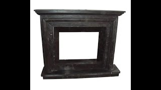 First Stone - Wholesale Natural Stone Black Limestone Fireplace Carving Surround