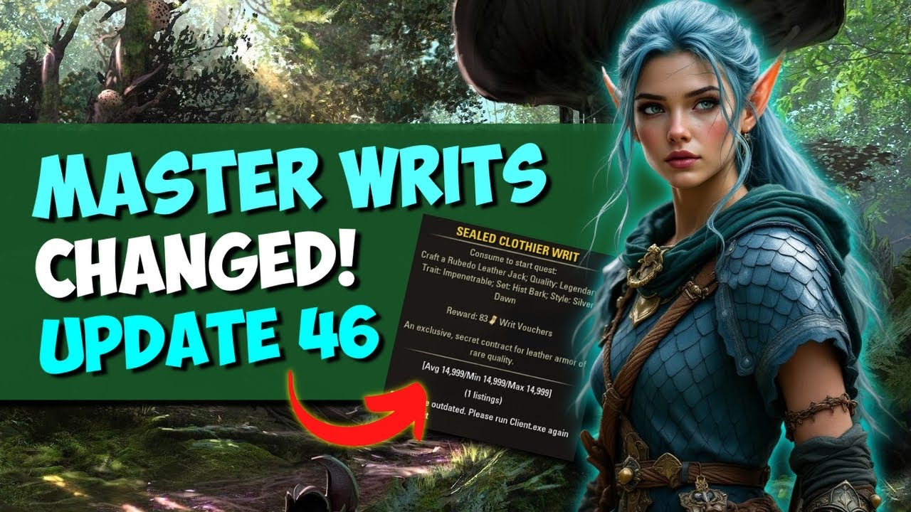 📨 ESO Master Writ Changes Explained!  - Eso Update 46