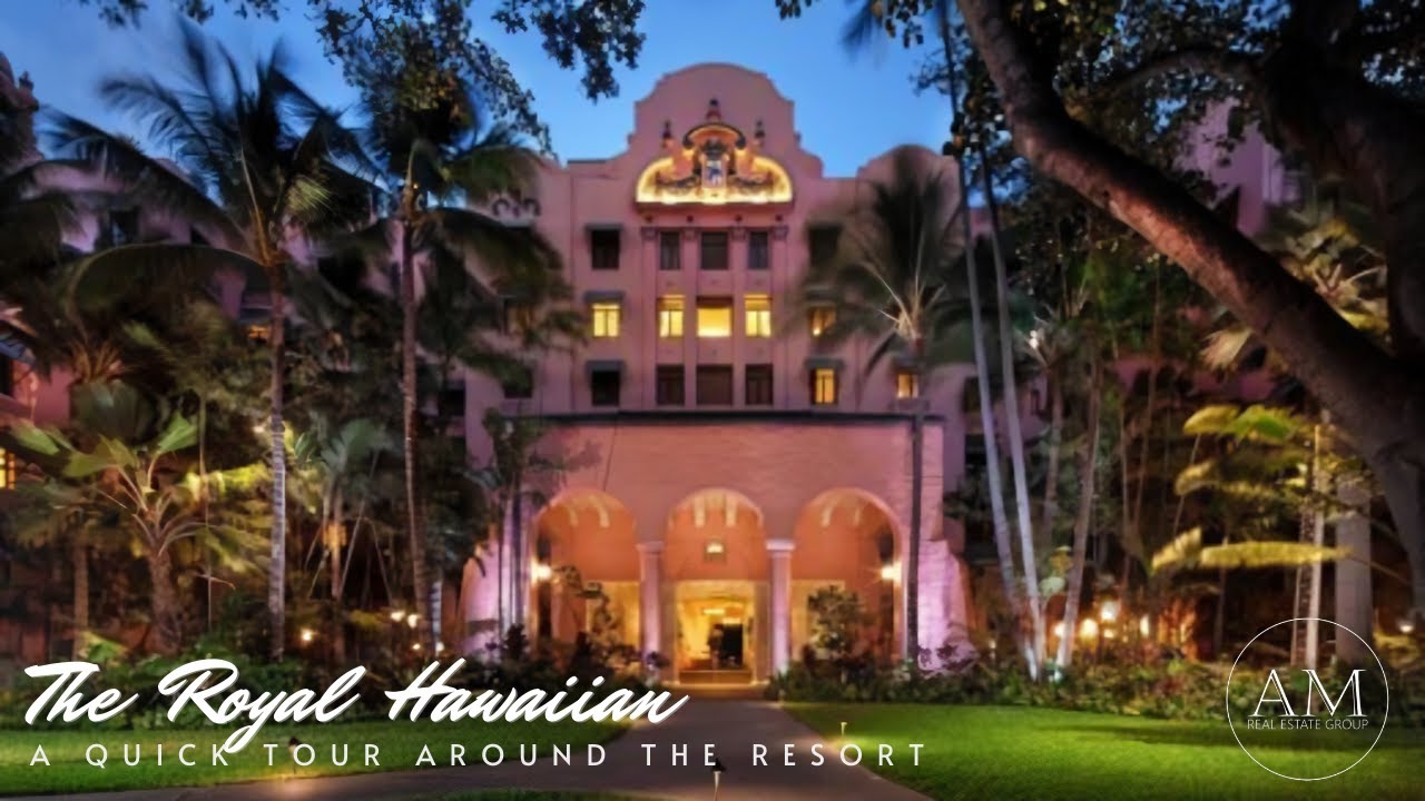 The Iconic, Majestic & Historic Royal Hawaiian Hotel in Waikiki.  Come and take a Tour with me!